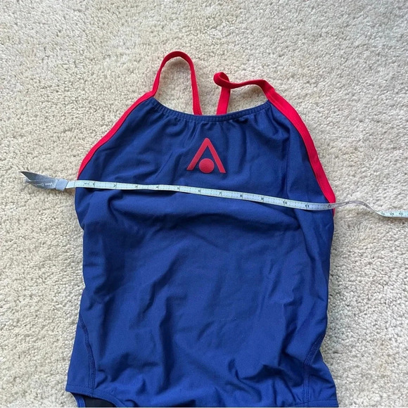 ✨NWOT Aqua Sphere Women's Navy Blue-Red Training Swim Suit - US Sz 30 (4) - Picture 6 of 8